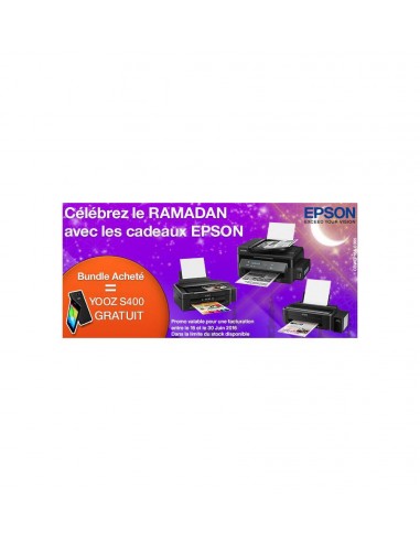 Promo Epson Imprimante ITS M200 Inkjet+YOOZ S400, Black Acc (DS2878)