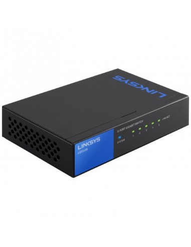 Switch Gigabit 5 ports LGS105 Linksys pour les entreprises à poser sur bureau