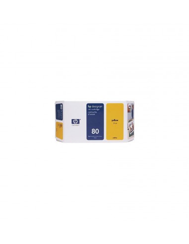 HP No 80 Yellow Ink Cartridge,175ml, WW (C4873A)