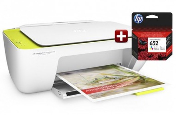 Imprimante tout-en-un HP DeskJet Ink Advantage 2135 + Cartouche HP 652 Tri-couleur Offerte