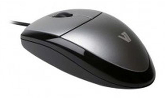 Souris USB V7 Filaire à LED optique - Gris (MV3000010-5EC)
