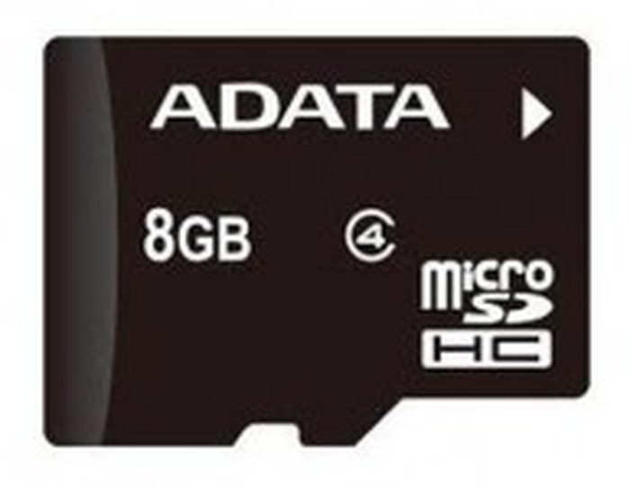 Carte mémoire ADATA microSDHC Class 4 (AUSDH8GCL4-RA1)