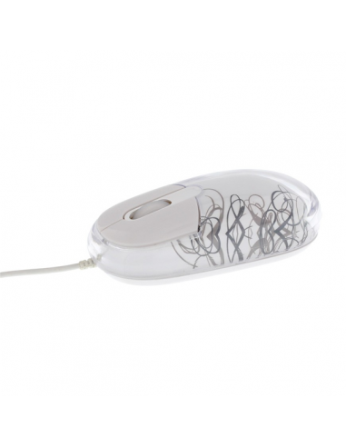 Souris avec fil Lumy blanche
