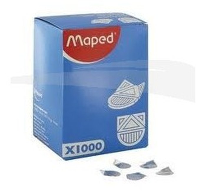 100 COINS DE LETTRES - MAPED - EN ALUMINIUM - Lot de 10 boîtes