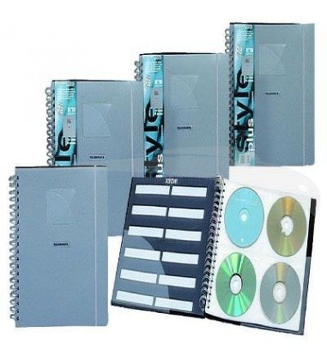 Porte-CD - FOLDERMATE - 48 Pochettes - Lot de 10 - Coul : Gris