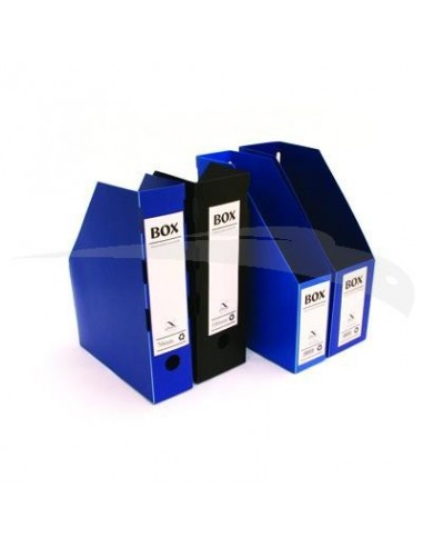 PORTE REVUES - CLASS BOX - EN PVC - DOS 7 CM - Lot de 4 porte-revues