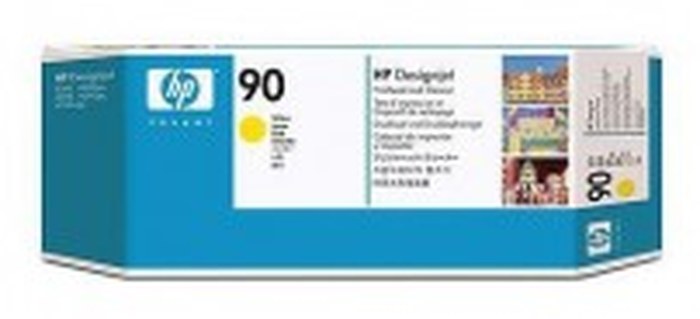 HP 90 Yellow tete d'impression et Cleaner (C5057A)
