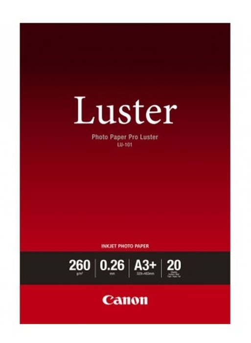 Papier Photo Professionnel Lustré Canon LU-101 A3+ 20 feuilles