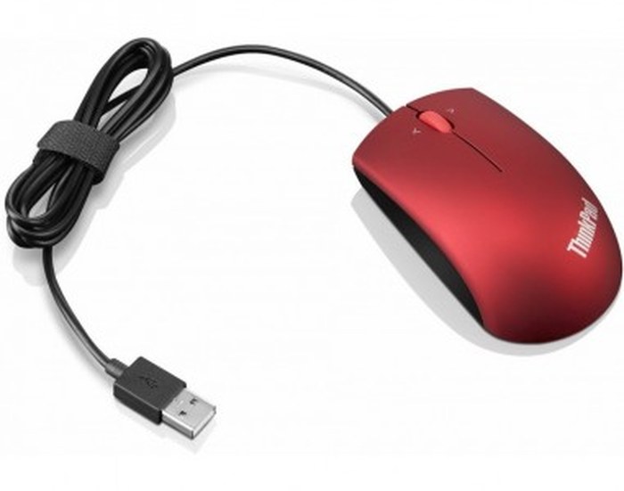 Souris filaire Lenovo ThinkPad Precision USB - Rouge (0B47155)