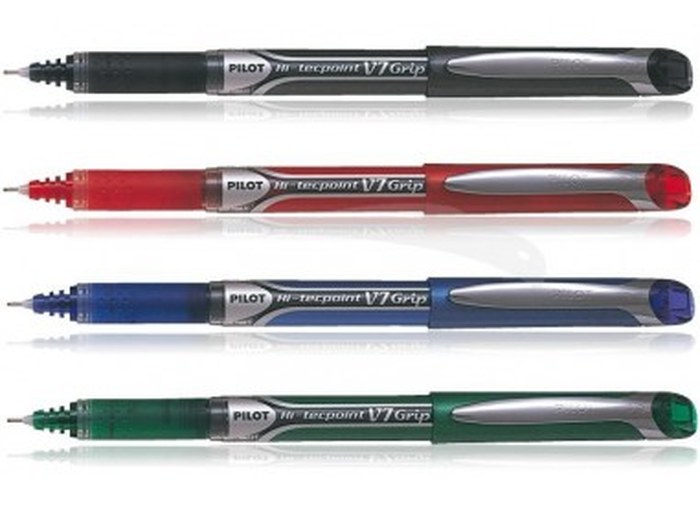 STYLO PILOT HI-TECPOINT V7 GRIP - ENCRE LIQUIDE - BOITE DE 12 STYLOS