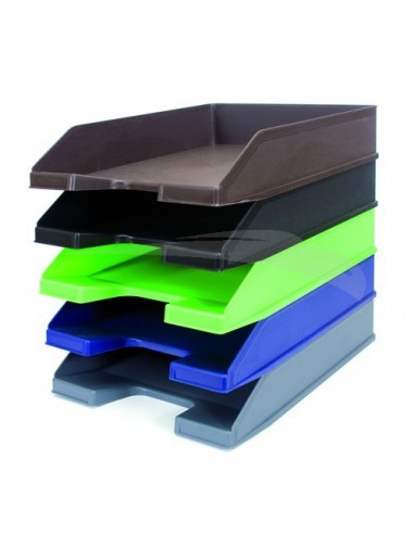 CORBEILLE A COURRIER BUSINESS EMPILABLE- LOT DE 5 CORBEILLE