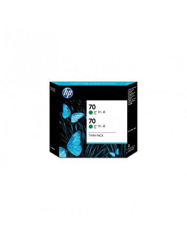 HP 70 2-pack 130-ml Green Ink Cartridges (CB348A)