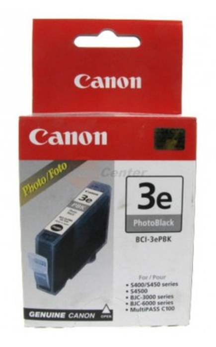 Cartouche d'encre d'origine Photo Noir Canon BCI-3ePBK