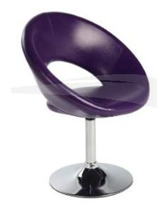 Fauteuil SPACE en PU & chrome (Blanc ou Noir)