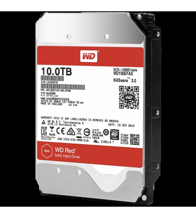 wd100efax disque dur 10 to sata iii western digital red