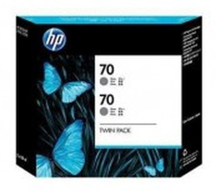 HP 70 2-pack 130-ml Gray Ink Cartridges (CB341A)