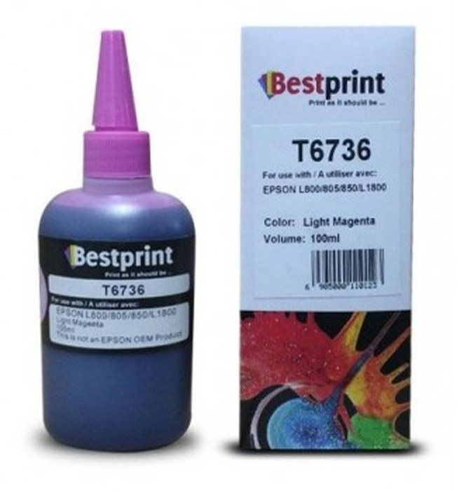 Bouteille d'encre BESTPRINT Ligh Serie L Photo /Magenta /100 ml /C13T67364A
