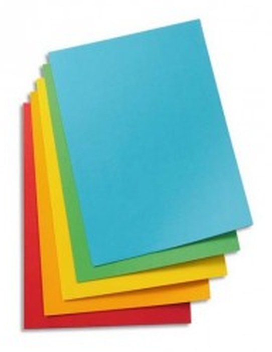 100 CHEMISES CARTONNÉES - 120G - COLORIS AU CHOIX