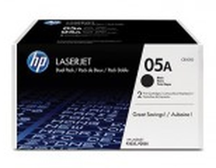 HP 05A Black 2-pack LaserJet Toner Cartridge (CE505D) (CE505D)