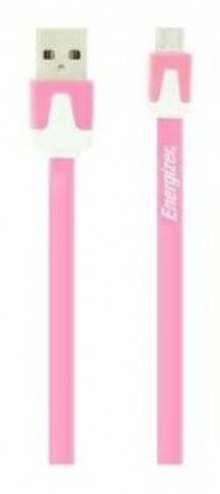 Energizer Hightech Ultra flat Micro-USB cable charge + data - pink