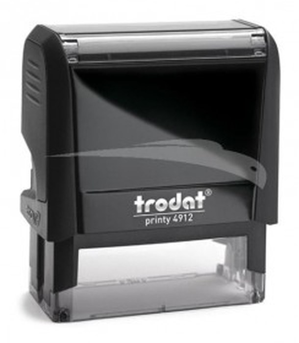 Cachet Personnalisable TRODAT 4912 format empreinte 47 mm x 18 mm 3 lignes