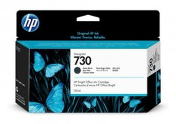 Cartouche d'encre DesignJet HP 730 - Noir mate 130 ml (P2V65A)