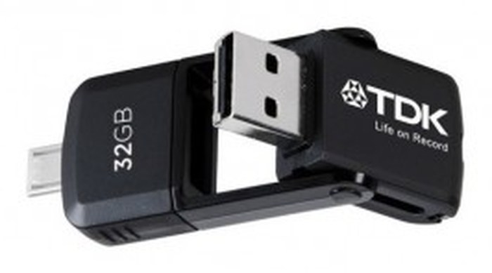 TDK 2 IN 1 MICRO USB FLASH DRIVE 32GB