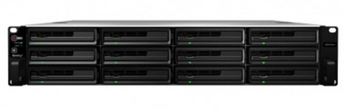 Serveur NAS 12 baies hautes performances évolutif Synology RackStation RS3614xs+ avec alimentation redondante