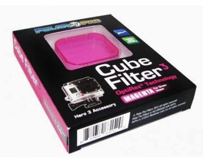 Filtre magenta pour boîtier de plongée et boitier standard HERO3