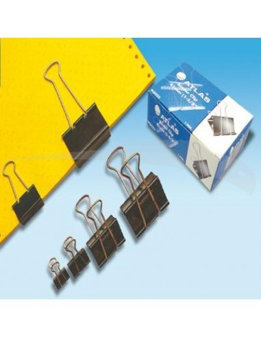 ATTACHES DOUBLE - CLIP - ATLAS - 32 mm - boîte de 12 attaches