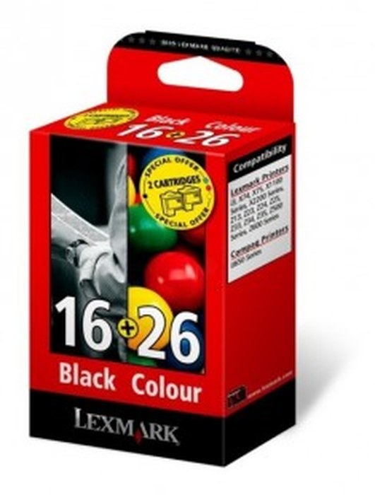 N°16, N°26 Combo Pack Cartouches (noir et couleur)