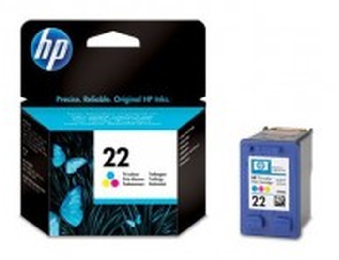 Cartouche d'impression jet d'encre 3 couleurs HP 22 (C9352AE)