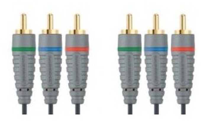 BE BLUE COMPONENT VIDEO CABLE 3X RCA M - 3X RCA M