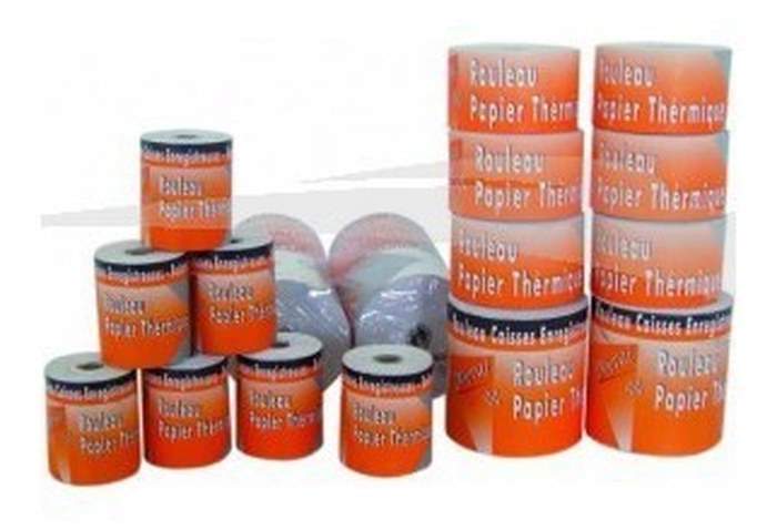 ROULEAU PAPIER THERMIQUE - DUVRAI - DE 110MM - LOT DE 10 ROULEAUX