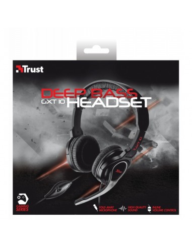 Casque-micro Filaire Gaming Trust GXT 10 avec micro réglable - 3.5 mm jack