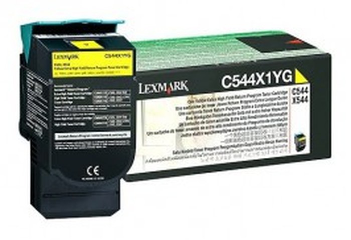 C544, X544 TONER Jaune très haute capacité (4K) (C544X1YG)