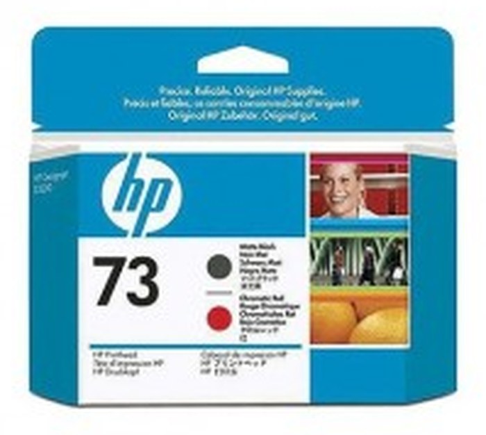 HP 73 Matte noir and Chromatic Red tete d'impression (CD949A)