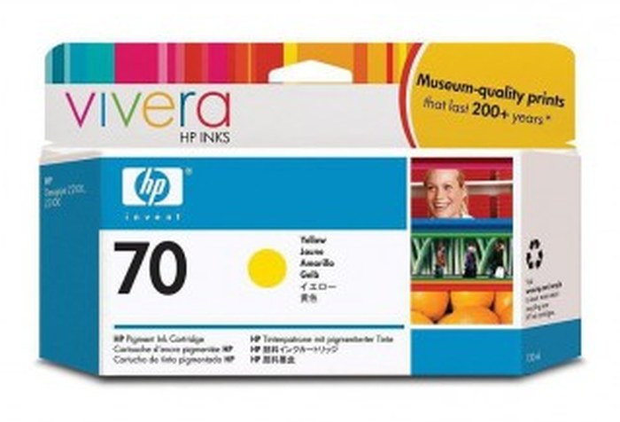 HP CARTOUCHE 70 YELLOW DJ Z2100/Z3100 (130ML) (C9454A)