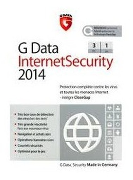 G Data InternetSecurity 2014 - 1 an - 1 Pc
