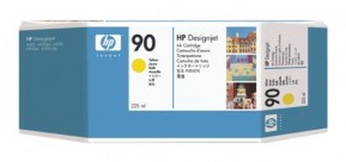 HP 90 225-ml Yellow Cartouche (C5064A)