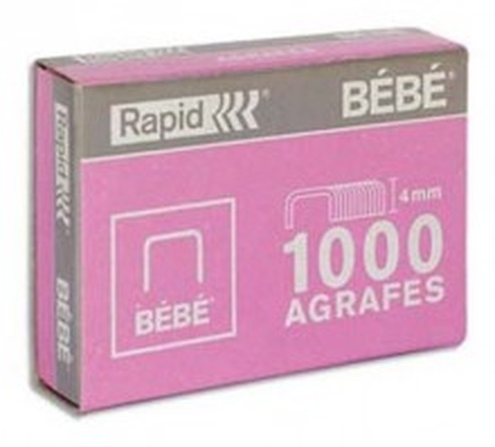 Agrafe Rapid bébé 8/4 cuivrée - Boîte de 1000