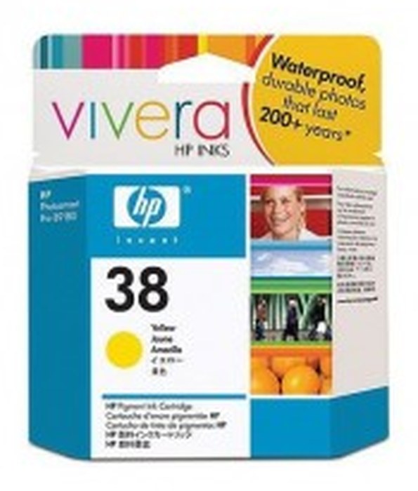 HP 38 Yellow Pigment Cartouche (C9417A)