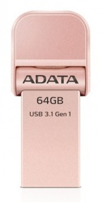 Clé USB ADATA i-Memory AI920 - 64 GB USB 3.1 - Rose Dorée