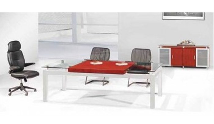 TABLE DE RÉUNION PRÉSIDENTIELLE - VITRÉE