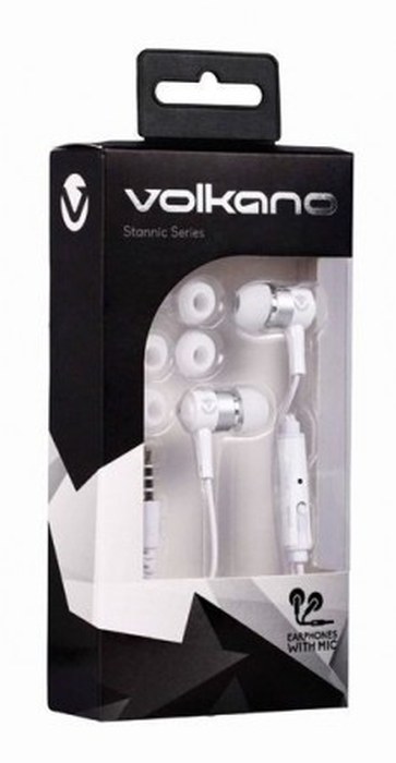 Ecouteurs VOLKANO Stannic series /Blanc