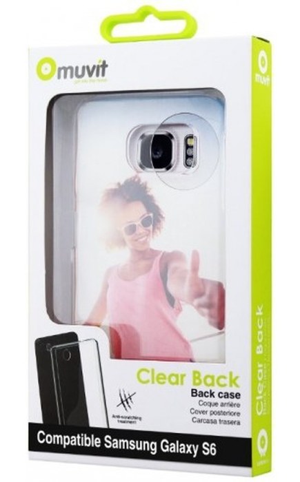 Carcasa Cristal Transparente Samsung Galaxy S6 Edge muvit