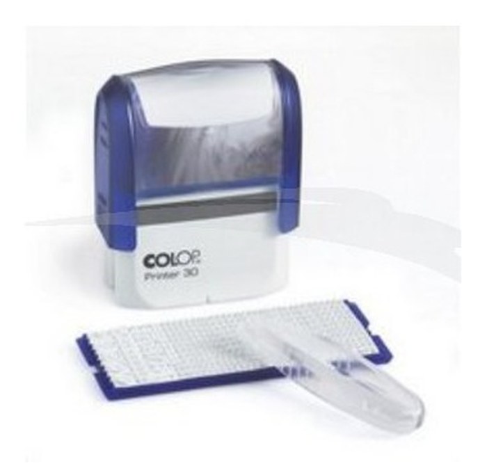 Kit cachet à faire soi même COLOP Printer 30/1 format empreinte 18 mm x 47 mm 5 lignes