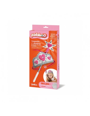 Coffret diadème et baguette de princesse à décorer