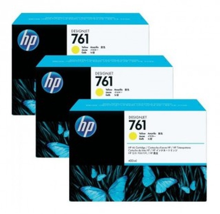 HP 761 3x400ml Yellow Cartouche (CR270A)