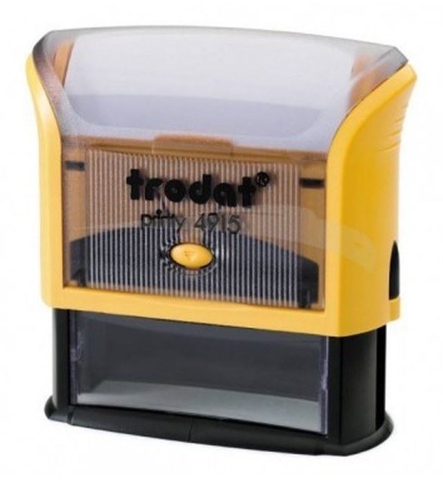 Cachet Personnalisable TRODAT 4915 format empreinte 70 mm x 25 mm 6 lignes